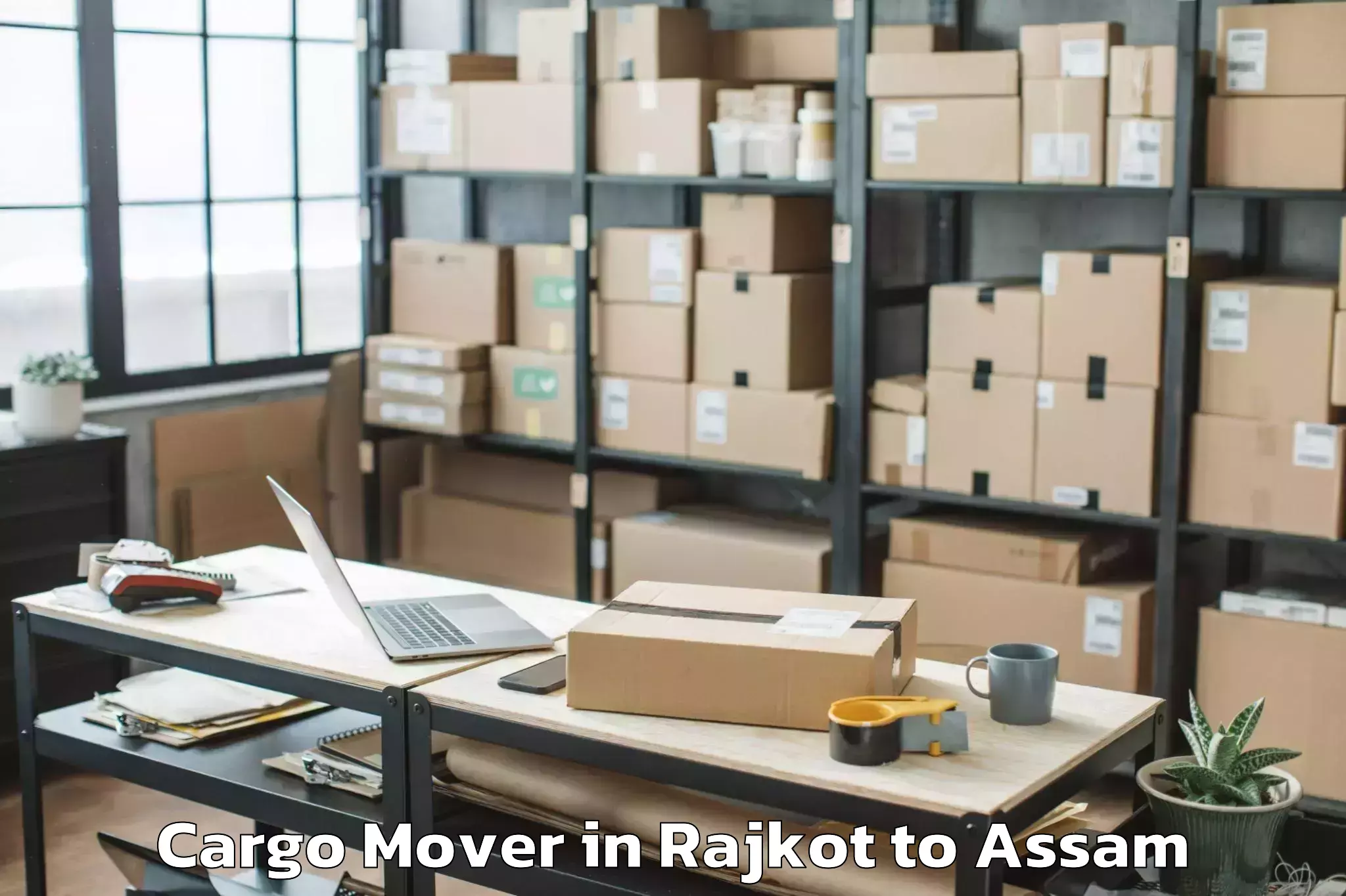 Book Rajkot to Bogribari Cargo Mover Online